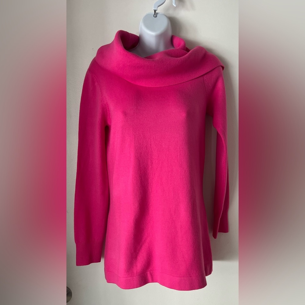 FRENCH CONNECTION Draped Cowl Neck Tunic Sweater S